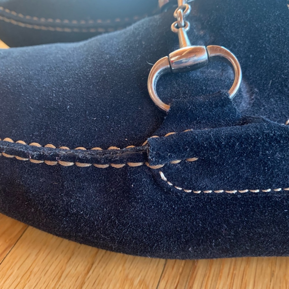 Neiman Marcus Men’s leather suede loafers. Dark Blue/Navy. 10M. With Box - Picture 2 of 12